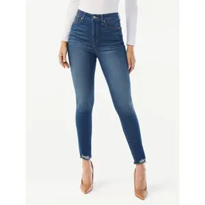 Sofia Jeans by Sofia Vergara Women's Rosa Destructed Hem Jeans Size: 4 Womenswear Bottom Womenswear Bottom Button Everyday