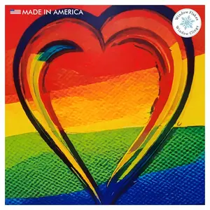 Rainbow Heart Roundel