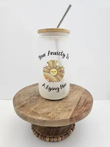 Your Anxiety Is A Lying Hoe Drinking Glass