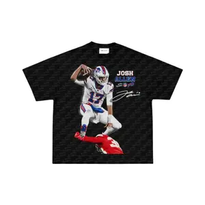 Comfort Colors Josh Allen #17 Buffalo Football Graphic T-Shirt, Vintage QB Hurdle Moment Streetwear Tee, Retro Game Day Fan Shirt Athletic Style, Unisex Soft Washed Cotton Sports Apparel