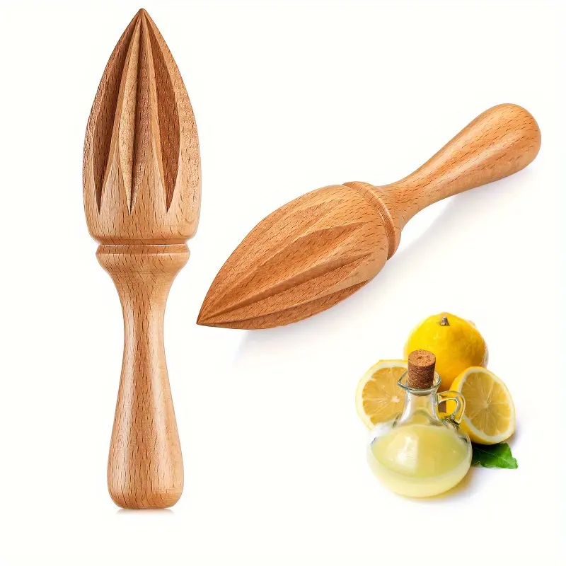 Wooden Lemon Squeezer, Citrus Squeezer, Lemon Fruit Press, 1 Count Manual Lemon Juicer, Fruit & Vegetable Juicer, Kitchen Fruit & Vegetable Juicing Tool, Kitchen Utensils & Gadgets