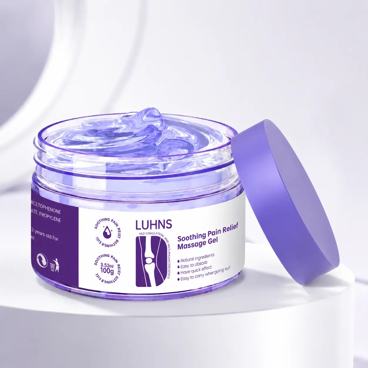 Soothing Massage Gel for Joint Comfort, Herbal Extract Body Massage Gel, Fast Absorbing Skin Care Gel for Daily Relaxation