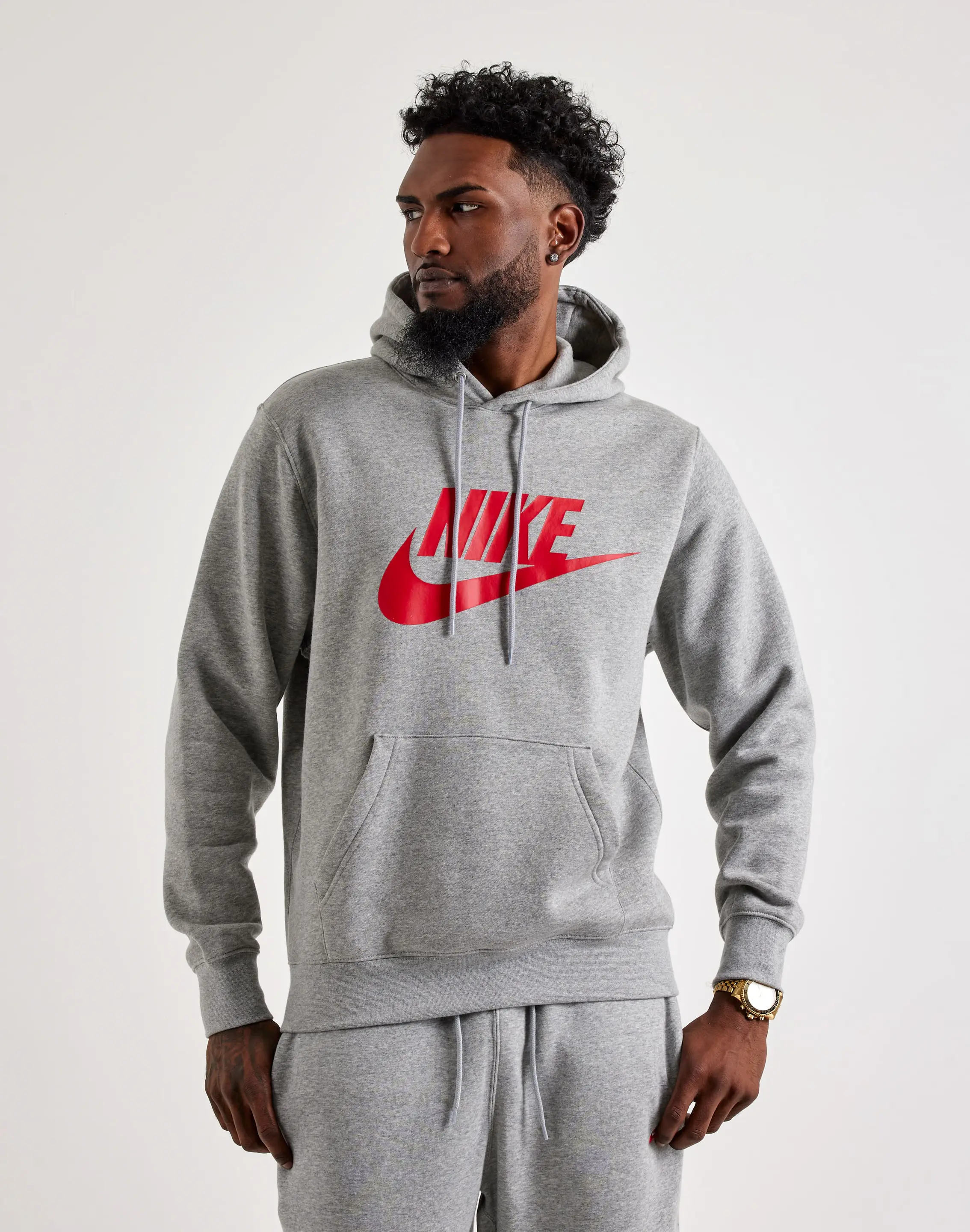Mens Nike Graphic Club Fleece Pullover Hoodie