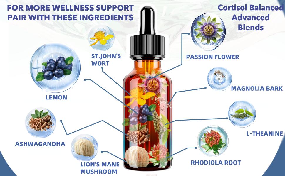 Cortisol Supplement Liquid Drops,cortisol manager, Vitamin B12, 17-in-1 Cortisol Male Detox,ashwagandha,Hormone Balanced for Women,sleep support Cortisol Supplement Liquid Drops,cortisol manager, Vitamin B12, 17-in-1 Cortisol Male Detox,ashwagandha,Hormone Balanced for Women,sleep support