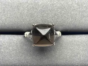 A456 Smoky quartz Ring Natural Stone
