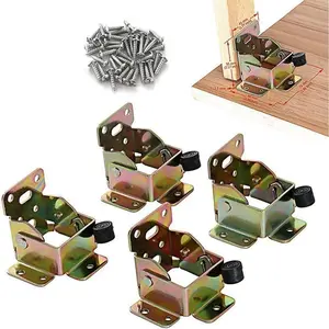 4 PCS Folding Stand self-Locking Hinge/Retractable Table Leg Stand/Folding Table Workbench Shelf Stand/Washing Folding Table Leg Extension