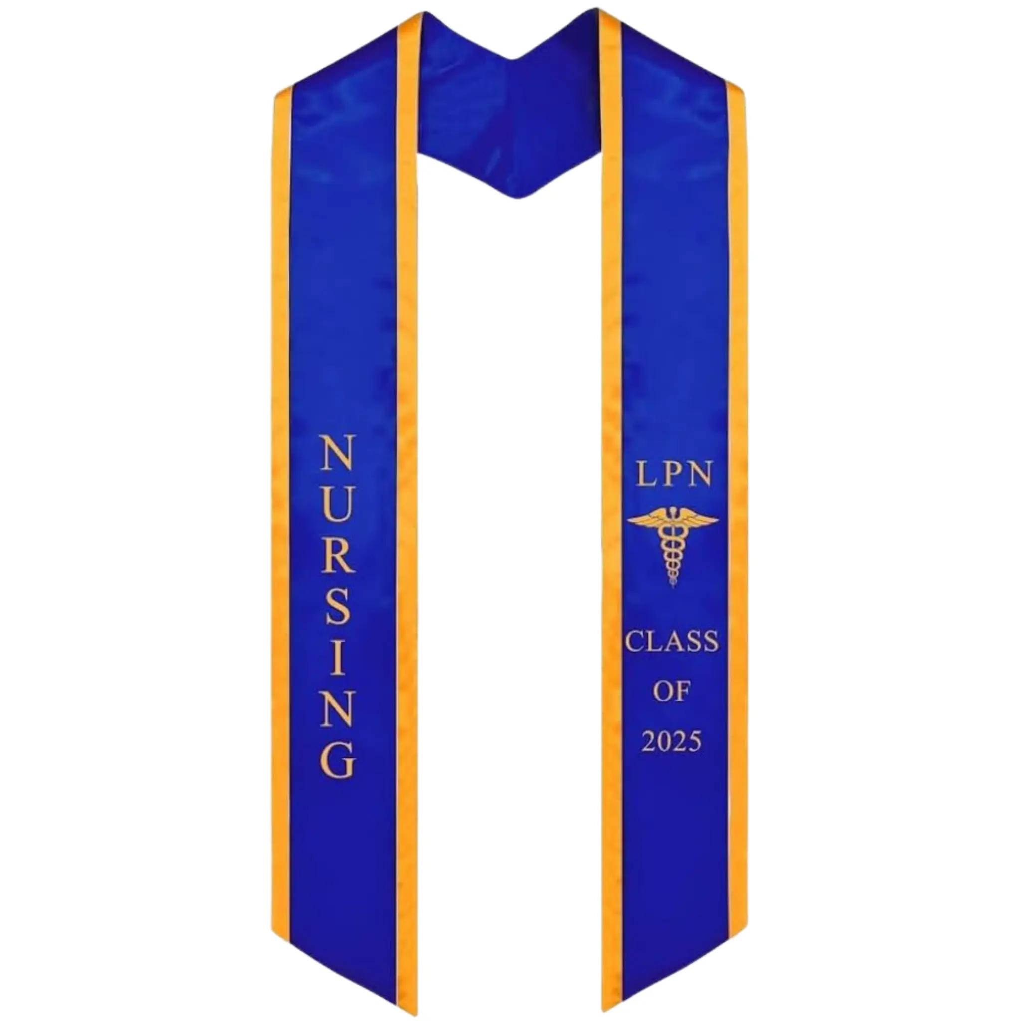 Ovaltag LPN Nursing Graduation Stole Class of 2025 Embroidery Sash