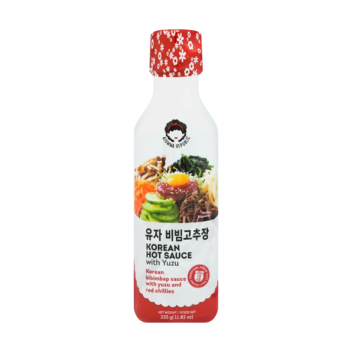 Ajumma Republic Korean Spicy Gochujang Sauce - Yuzu Flavor, 335g - Authentic Korean Flavor for Cooking & Dipping