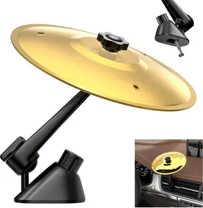 Car Cymbal Air Vent, Car Crash Cymbal, Drum Cymbal,Ingenious Design, Suitable For Various Car Air Vents, ForMusic Lovers Car Cymbal Air Vent, Fun Music Gadget forDrivers and Drummers,Install on Dashboards and Vents, AirDrums with Crisp Metallic Sound
