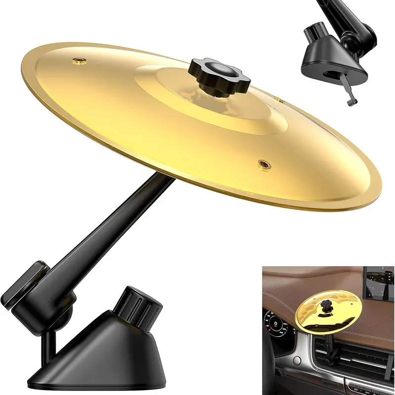 Car Air Vent Drum Cymbal - Universal Fit Automotive Interior Decoration Gadget, Crisp Metallic Sound, Easy Dashboard Installation, Fits Car Vents, Ideal for Music Lover Drivers