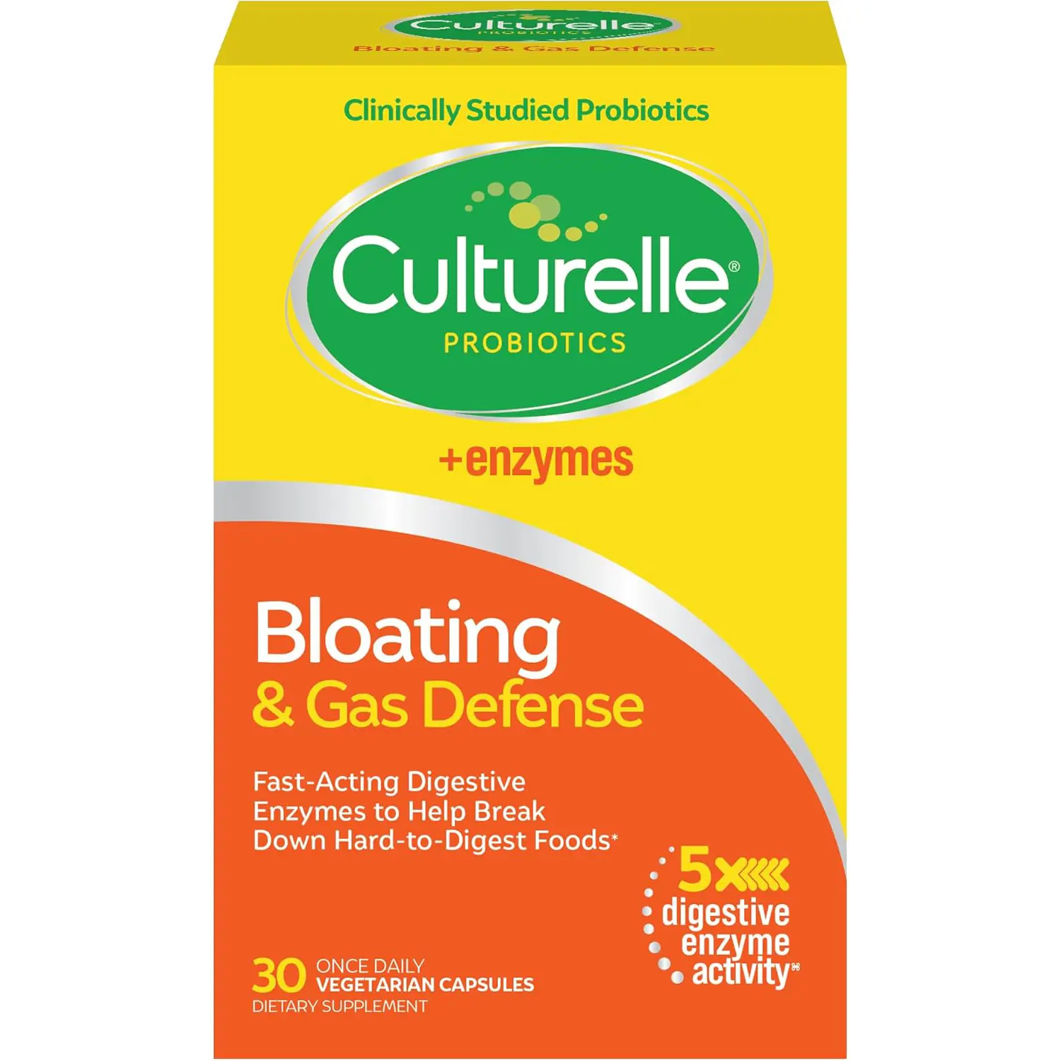 Digestive Enzymes and Probiotics for Digestive Health Supports Bloating Gas and Occasional Indigestion Relief 30 Capsules