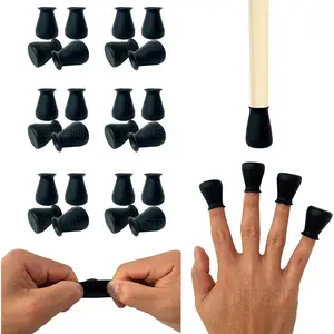 Small Chair Leg Protectors Fit 19/32"to15/16" Furniture Table Feet Cover Non-Slip Bottom Chair Leg Caps for Floors Prevent Scratches No Noise, 24 Pack