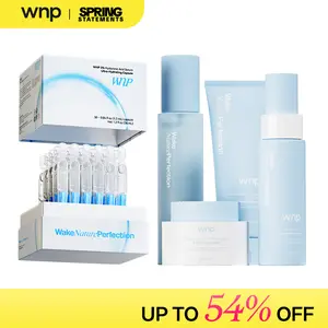 [WNP Official] All-in-One Skincare SET | Cleanser + Toner + HA Serum + Lotion + Moisturizer | 4D Hyaluronic Acid, 99% Niacinamide, Salicylicacid, Collagen, Peptides, Ceramides, Centella Asiatica Extract | Gentle Cleansing,  Deep Hydration