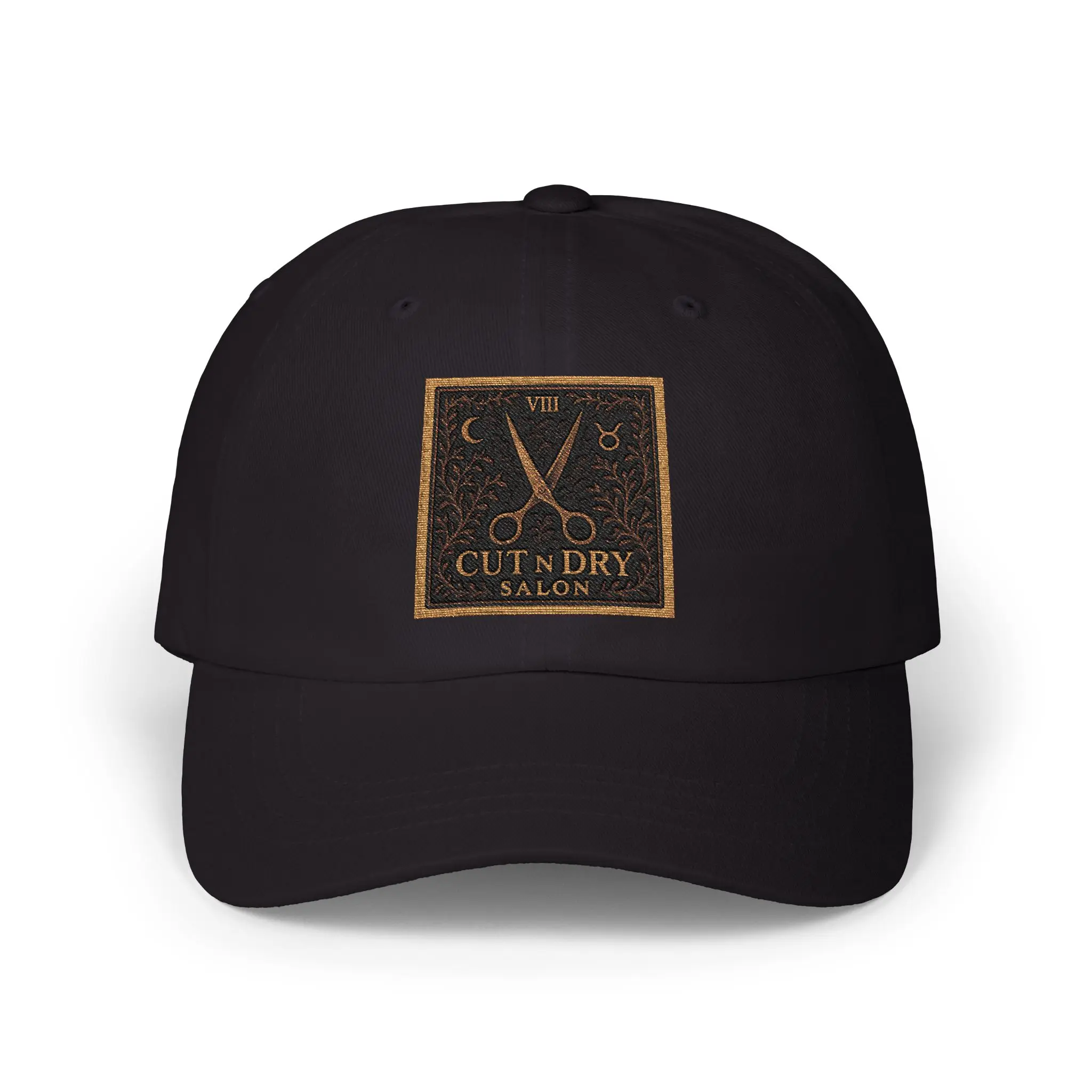 Cut N Dry Salon Cap Classic Dad Cap | Embroidered Barber Hat