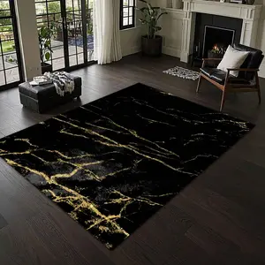 Marble Pattern Floor Mat, 1 Count Non-slip Soft Floor Carpet, Decorative Area Rug, Geometric Pattern Rug for Home Living Room Bedroom Hotel Dormitory, Abstract Rugs