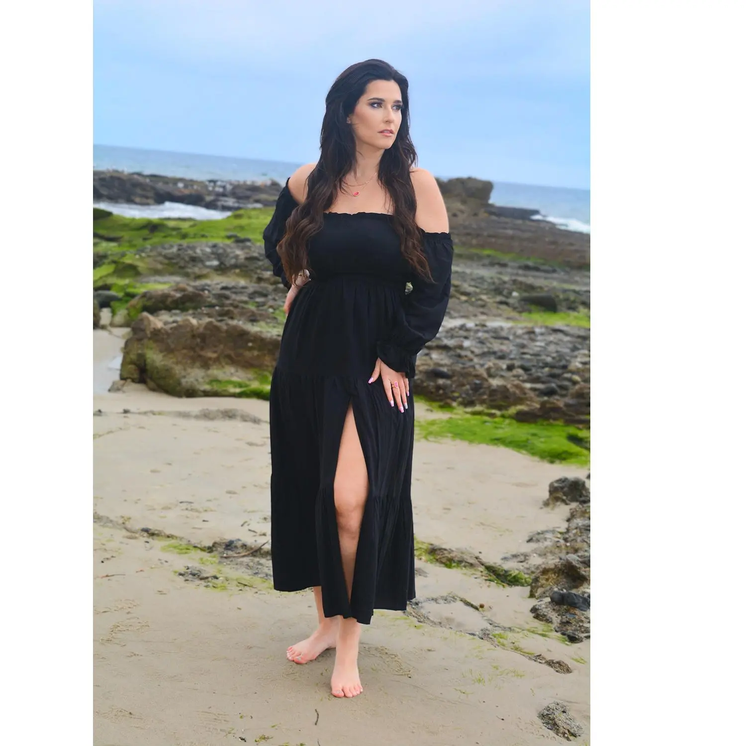 ZESICA Women's 2025 Boho Sexy Off Shoulder Long Sleeve Smocked High Waist Side Split Flowy A Line Tiered Long Maxi Dress - TikTok Shop ZESICA Women's 2025 Boho Sexy Off Shoulder Long Sleeve Smocked High Waist Side Split Flowy A Line Tiered Long Maxi Dress - TikTok Shop