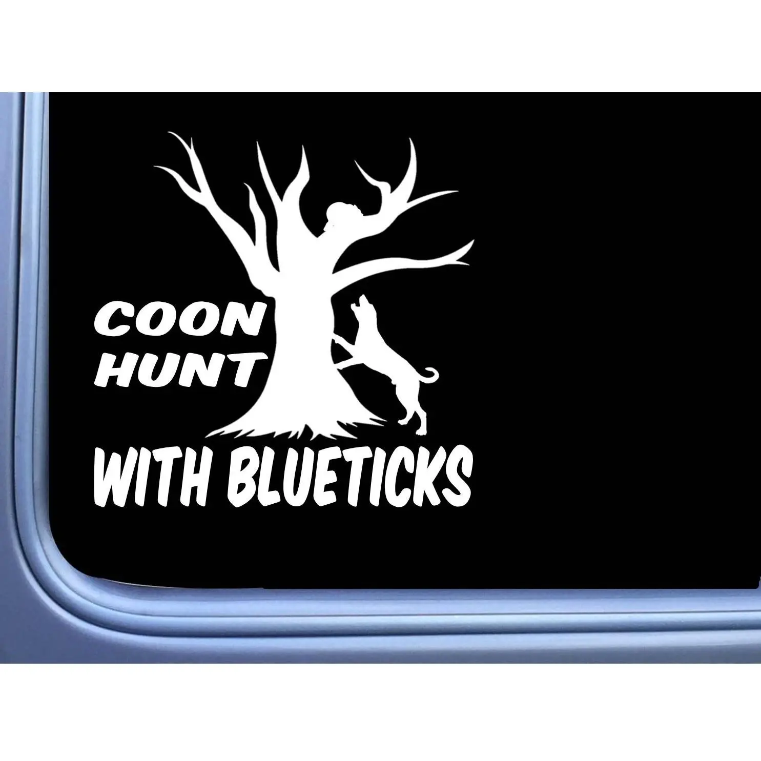 Bluetick Coonhound Sticker OS 107 vinyl Decal 6" coonhunting