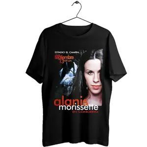Alanis Morissette Estadio El Campin Colombian Promo Unisex T-Shirt HG301215