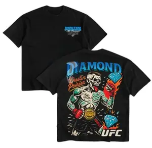 Fight For Tee – UFC 318 Dustin Poirier Vintage 90s Style MMA T-Shirt
