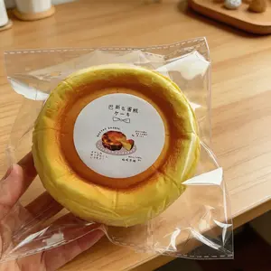 Basque Cake Squishy PU Material Slow Rise Stress Relief Fidget Toy Desk Decor TikTok Gift Cake Squishy Anxiety Relief Kids Adults Home Office School