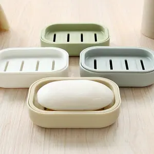 Soap Dish, Soap Tray, 1 Count Soap Bar Holder, Soap Bar Draining Box, Soap Storage Box, Soap Holder for Bathroom Kitchen Dormitory Hotel