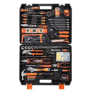 GARVEE 236 Piece Socket Wrench and Hand Tool Set for Auto and Home Repair with Plastic Toolbox Storage Case, Comprehensive Mechanic's and Household Tool Kit Combination