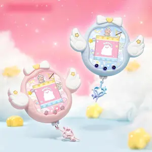 Cute Angel and Devil Theme For Tamagotchi Uni Silicone Protective Case with Panel Paper and Dust Plug