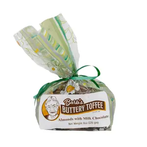 Homemade Milk Chocolate Toffee | 8 oz | Multiple Nut Options | Barb's Buttery Toffee