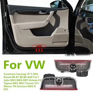 NEW LED Car Door Warning Ghost Shadow Welcome Light Accessories For VW Golf 5 6 7 Jetta MK5 MK6 MK7 Touran 5T1 Teramont GTI R CC