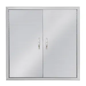 【GARVEE】24"x24" Stainless Steel Outdoor Kitchen Doors - Flush Mount BBQ Access Door for Outdoor Kitchens, BBQ Islands & More