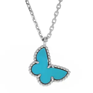 Pre-owned Van Cleef & Arpels Sweet Butterfly Pendant Necklace