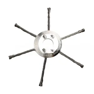 9inch Lawn mower steel wire cutting head wheel, amphibious head, 3-head, 6-head, 25.4mm large hole, accessories factory Adjustable Stainless Shovel Pusher sweeper,summervibes Hand Push Walk-Behind Floor Sweeper Grass Trimmer Head