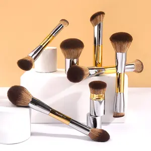 Maange 7-Piece Professional Makeup Brush Set, Foundation, Eyeshadow, Blush, Loose Powder Brushes, Ideal for Home, Travel, Outdoor Use
