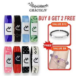 MOTHER'S DAY GIFT BUY SET GET 2 FREE Bibel Verse Bracelet AI wearable Smart Faith Bracelet Tap 8PCS Kit AI Voice Faith AI Text Bracelet Waterproof Scannable NFC Matching Bracelets bracelets for women