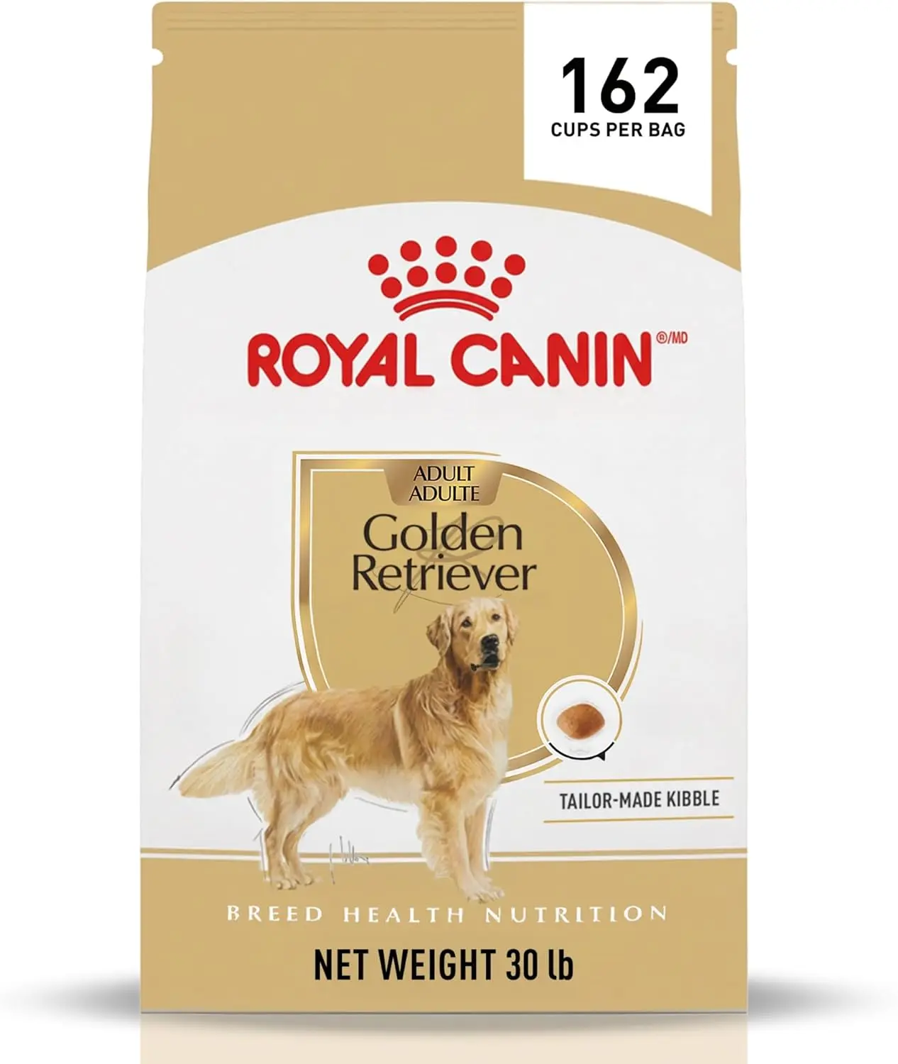 Royal Canin Golden Retriever Adult Dry Dog Food, 30 lb bag