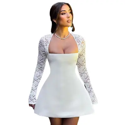 White Bandage Midi Dress with Fashion Nova - TikTok Shop