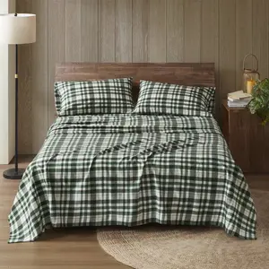 Woolrich WR20-4102 100 Percent Cotton Flannel Printed Sheet Set, Finton - Full Size
