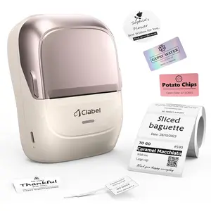 Label Maker Machine with Tape Thermal Bluetooth Label Printer  Portable Barcode Inkless Sticker for Small Business Retail Office Home Came