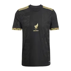 Mexico Black Gold Soccer Jersey Luxury Edition Retro Football Shirt Premium Streetwear TikTok Viral Sports Tee
