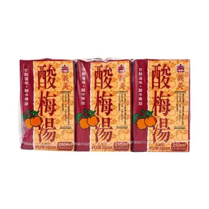 IMEI Taiwan Plum Juice Drink - 6 Pack x 250ml - Authentic Sour Plum Beverage for Refreshment