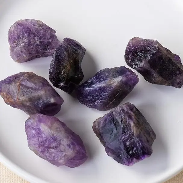 MUMU AuraGuard Amethyst Gem Raw Amethyst Natural Crystals