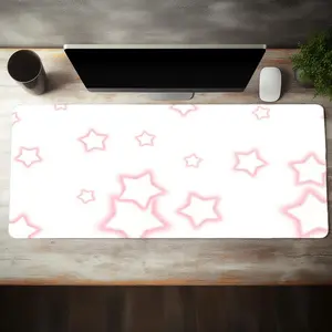 Star Pattern Extended Mouse Pad, Rectangle Gaming Mouse Pad, Non-Slip Rubber Base Office Desk Keyboard Mat For Home Office Game