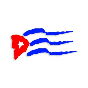Cuban Flag Vinyl Sticker