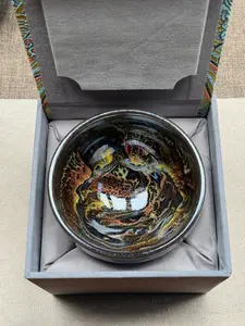 NO.2Handmade porcelain Jianzhan cup, teacup, drinking cup,kiln masterpiece