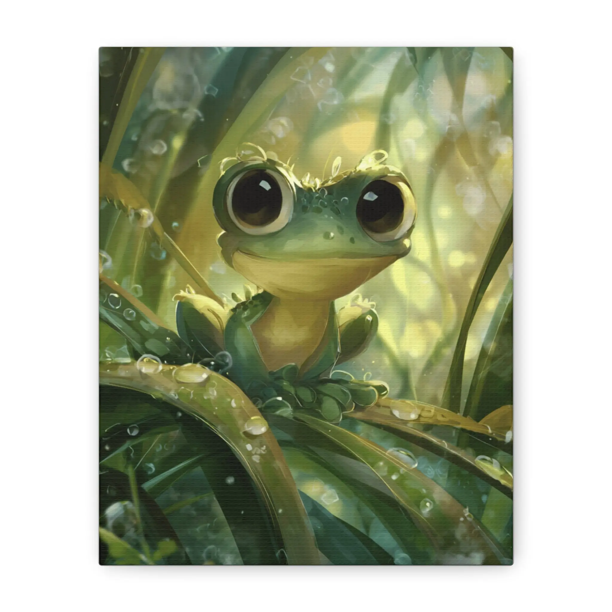 Whimsical Frog Wall Art Print, Nature Decor, Kids Room, Animal Lover Gift, Playful Home Decor, Nursery Wall Art