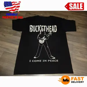 Buckethead I Come In Peace T Shirt Black S-5XL GO358
