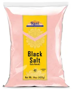 Rani Black Salt Powder (Kala Namak) Mineral 14oz (400g) ~ Unrefined, Pure and Natural | Vegan | Gluten Friendly | NON-GMO | Kosher | Indian Origin