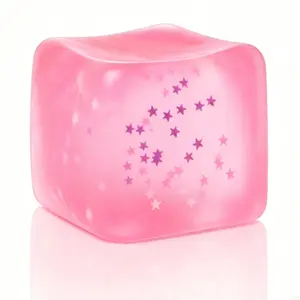 Soft Square Ice Block for Adults, Stress Relief Ball, Sensory Toy, Cool Smooth Item, Birthday Gift, Party Favor, Piñata Filler, Box Filler
