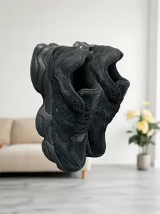 Unisex Autumn & Winter 9060 Casual Shoes, New Dad Shoe Silhouette, Suede Stitched Platform Sports Shoes, Trainer