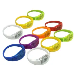 LED Glow Bracelets Light Up Wristbands Flashing Wrist Bands Glow in Dark Party Supplies for Concerts Festivals